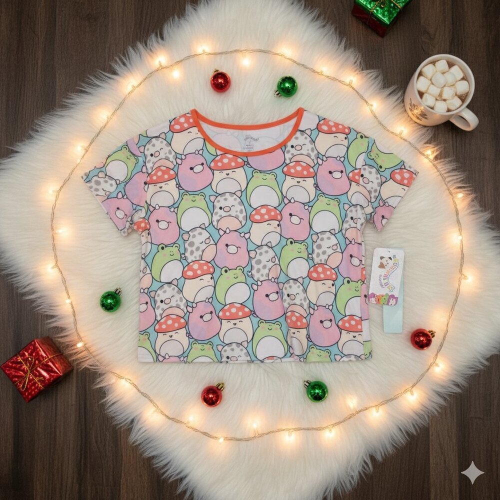 NWT Squishmallows Short Sleeve Graphic Tee | Kids XL 14/16